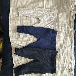 Light gray, Navy Blue, and Black Baby leggings.